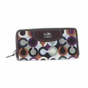 Coach Colorful Circle Pattern Wallet.